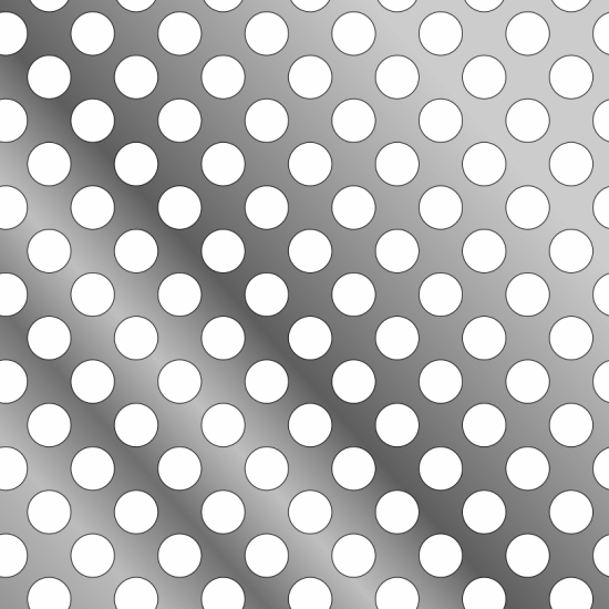 R025B10 — Ø2.5mm round hole perforated sheet