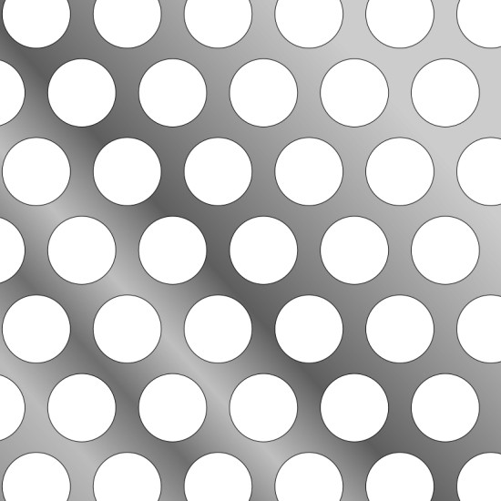 R025B10 — Ø2.5mm round hole perforated sheet