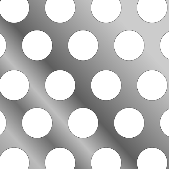 R025B10 — Ø2.5mm round hole perforated sheet