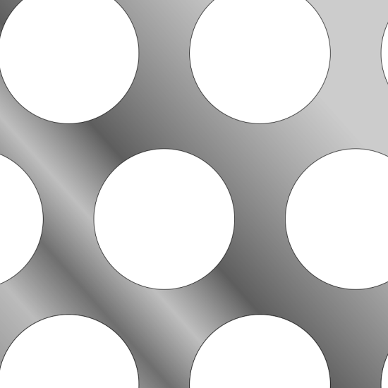 R025B10 — Ø2.5mm round hole perforated sheet