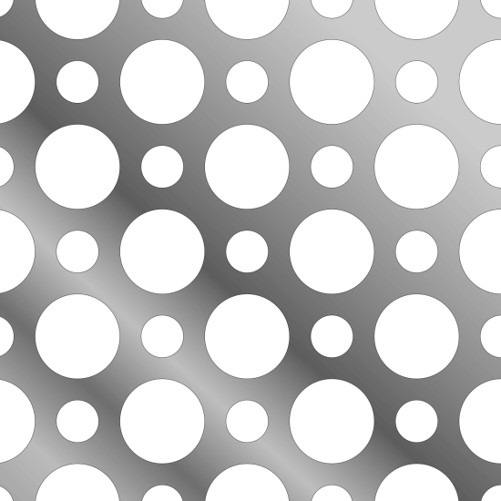 R025B10 — Ø2.5mm round hole perforated sheet